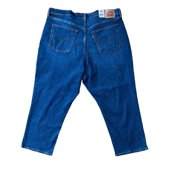 NWT Levi's Wedgie Straight Button Fly Size 24W Cotton Denim Jeans Plus S… - Picture 4 of 16